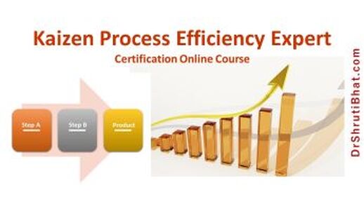kaizen process efficiency expert certification online training, kaizen training, kaizen certification, shruti bhat