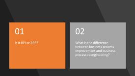 Is it BPR or BPI? What is the difference between business process improvement (BPI) and business process engineering (BPR)?