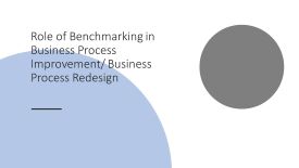 Role of benchmarking in business procss improvement, role of benchmarking in business process redesign, dr shruti bhat